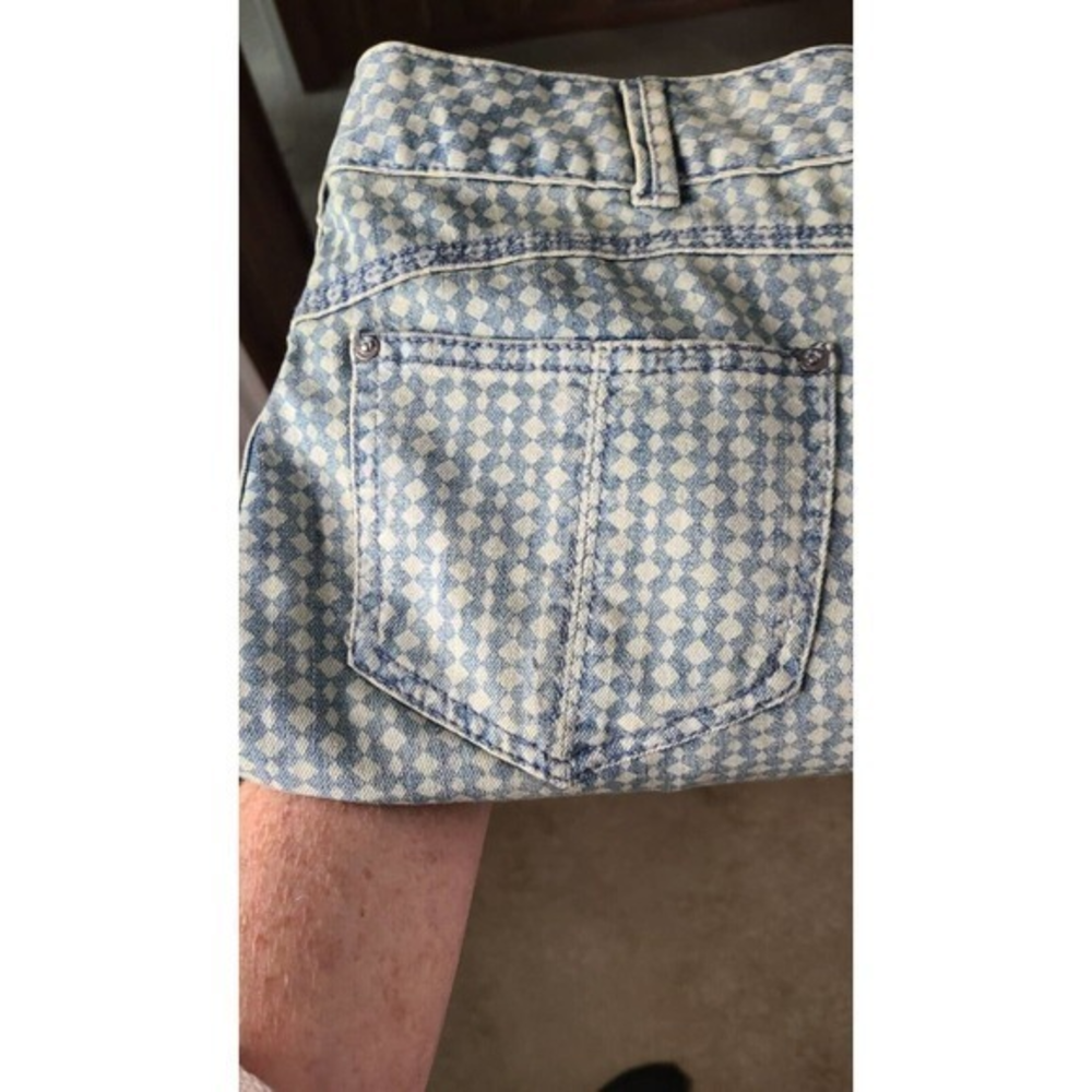 Free People Skinny Checked Jeans Size 29‎
